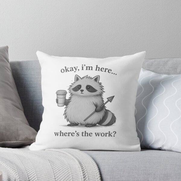 Item preview, Funny Raccoon Office Humor Coffee Graphic designed and sold by EchoPrint Co..