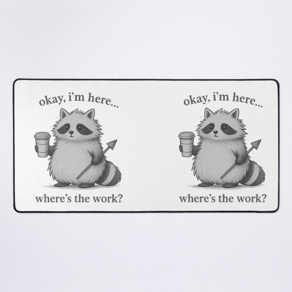 Item preview, Funny Raccoon Office Humor Coffee Graphic designed and sold by EchoPrint Co..