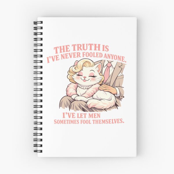 Item preview, Marilyn Monroe Inspired Funny Cat Art – The Truth Is I've Never Fooled Anyone Quote | Funny Vintage Cat Art | Pastel Cartoon designed and sold by Donsean22.