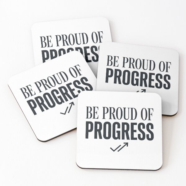 Item preview, Be Proud Of Progress | Inspirational Typography Artwork designed and sold by lalitacreations.