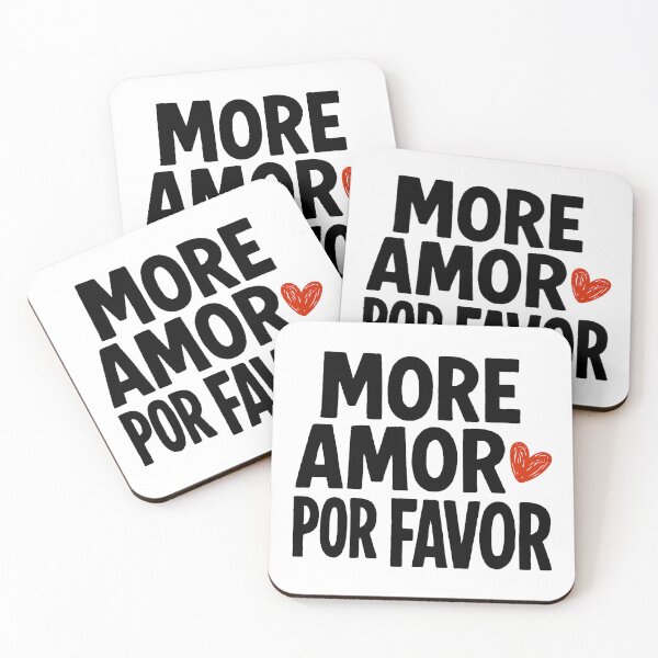 Item preview, More Amor Por Favor Love Heart Quote Graphic Romantic Spanish English designed and sold by HYPNK.