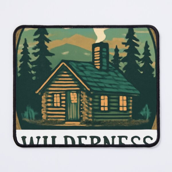 Item preview, cozy cabin in forest scene. designed and sold by little1999.