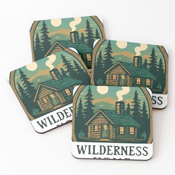 Item preview, cozy cabin in forest scene. designed and sold by little1999.