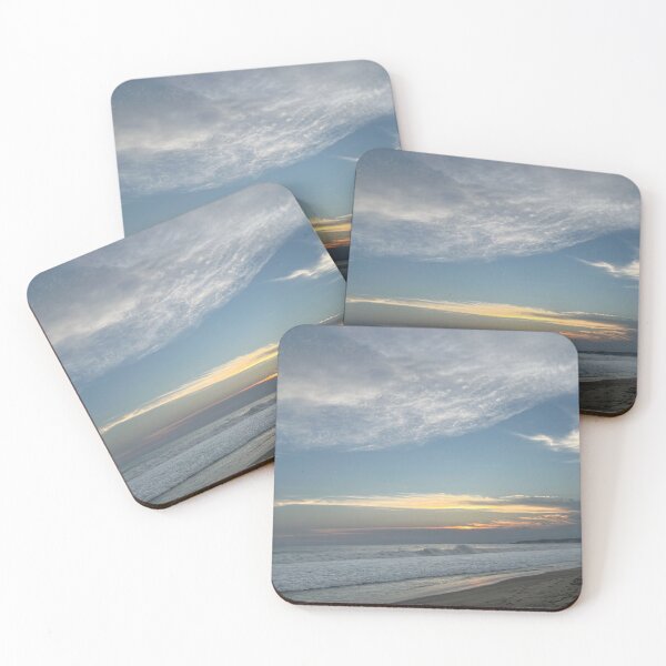 Item preview, Gentle sunset on the wide ocean beach designed and sold by Art of Momenz.