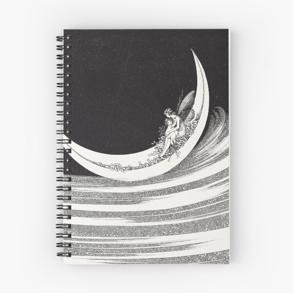 Item preview, Fairyland Moonboat  - Ida Rentoul Outhwaite - Vintage Fairy Moon Illustration Celestial Wall Art for Fantasy Lovers designed and sold by RickE.