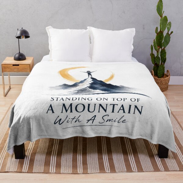 Item preview, Standing On Top Of A Mountain With A Smile  designed and sold by Amsterdam Shop.