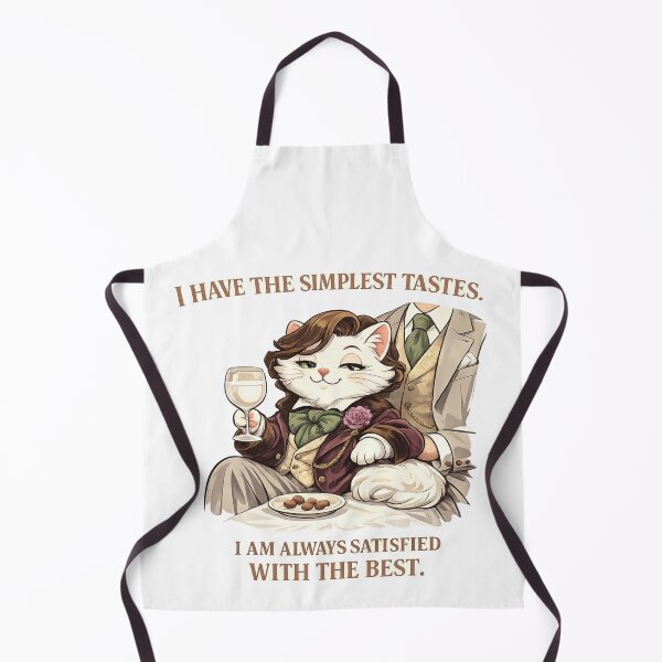 Item preview, Oscar Wilde Cat – I Have the Simplest Tastes Quote | Dandy Cat with Milk | Literary Cat Art designed and sold by Donsean22.