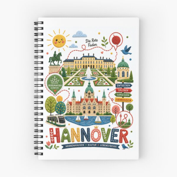 Artikelvorschau, Hannover, Deutschland – Besticktes Reise-Souvenir entworfen und verkauft von Witsprings.