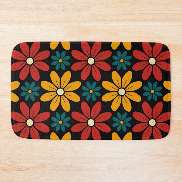 Item preview, Green, Red and Yellow Vintage Flowers Design 08 designed and sold by StefanStudioArt.
