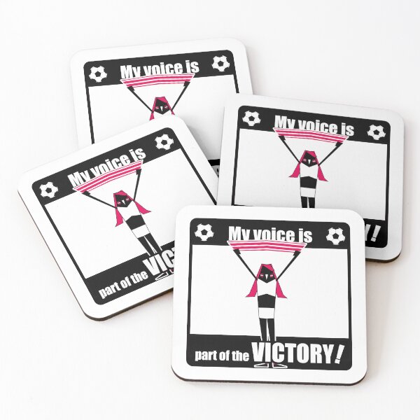 Item preview, Female Soccer Fan Silhouette — Passionate Supporter Art designed and sold by R-T-Gracie.