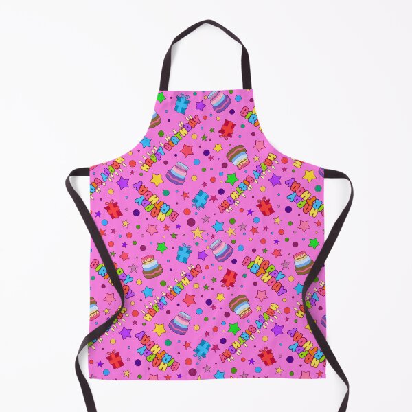 Item preview, Happy Birthday Party Fun Colorful Elements Seamless Pattern (Pink) designed and sold by Liron Peer's Magical Store.