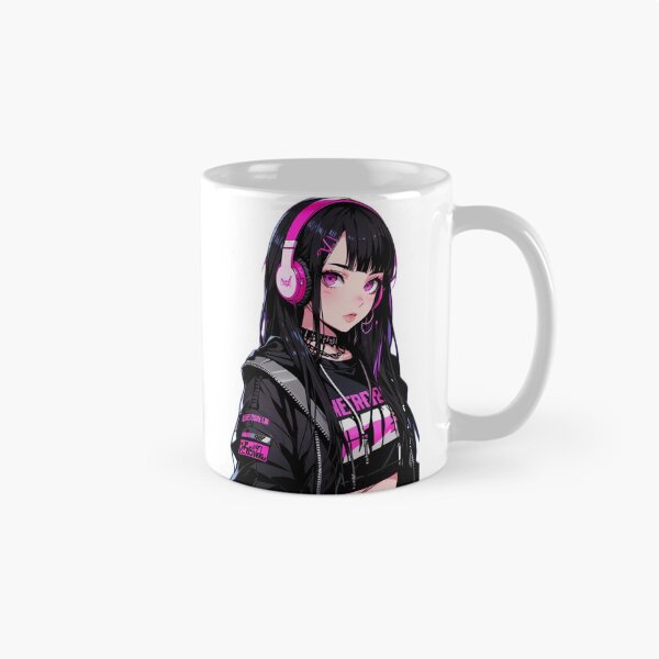 Item preview, Cyber Anime Girl Black and Pink Design designed and sold by AnimDream .