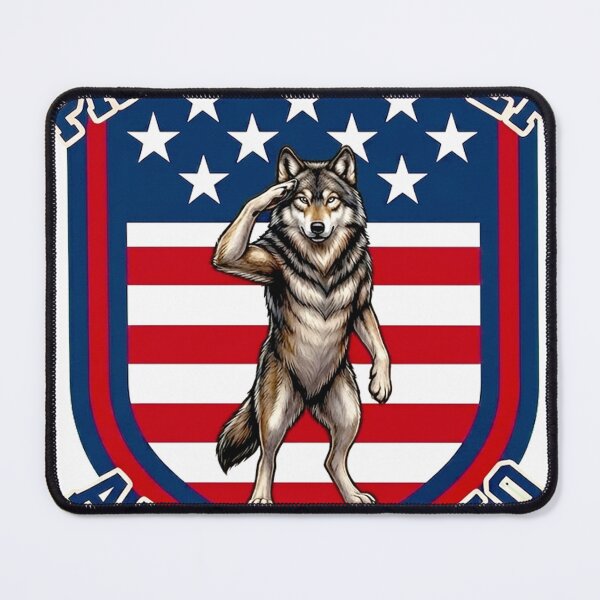 Item preview, Patriot Wolf: America 250 designed and sold by Finding Source Designs.