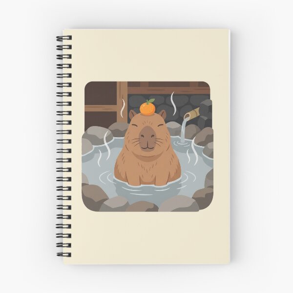 Item preview, Cute Zen Carpincho Capybara Hot Spring designed and sold by DuckOddity.