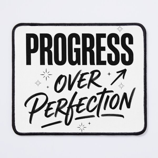 Item preview, Progress Over Perfection | Minimal Typography Artwork designed and sold by lalitacreations.