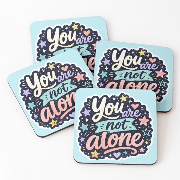 Item preview, You Are Not Alone Sticker | Mental Health Awareness | Positive Affirmation Vinyl Sticker | Self-Love & Anxiety Support Gift designed and sold by Softbear Atelier.