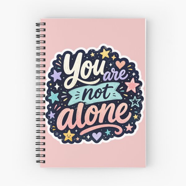 Item preview, You Are Not Alone Sticker | Mental Health Awareness | Positive Affirmation Vinyl Sticker | Self-Love & Anxiety Support Gift designed and sold by Softbear Atelier.