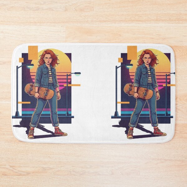Item preview, Young Woman - Skateboard and Red Hair Determined designed and sold by AnimeShin.