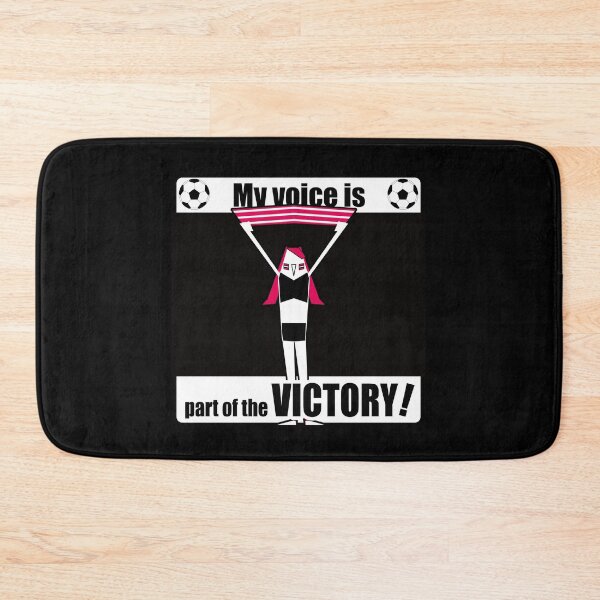Item preview, Female Soccer Fan Silhouette — Passionate Supporter Art(WHITE) designed and sold by R-T-Gracie.