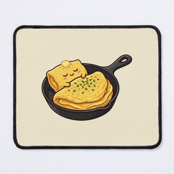 Item preview, Cute Sleeping Omelette Breakfast Humour designed and sold by DuckOddity.