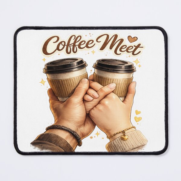 Item preview, Coffee Meet – Cozy Connection Sticker designed and sold by Genzfirevibes.