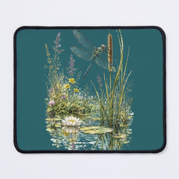Item preview, Dragonfly Watercolor Botanical Illustration | Meadow Pond Nature Art | Cottagecore Insect Design | Elegant Wildlife Sticker | Garden Lover Gift designed and sold by MagicMakerPh⭐⭐⭐⭐⭐.