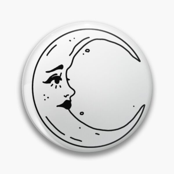Item preview, Crescent Moon Face Line Art Print | Celestial Boho Design | Minimalist Aesthetic Gift designed and sold by The-SilentPlace.