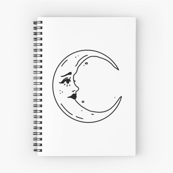 Item preview, Crescent Moon Face Line Art Print | Celestial Boho Design | Minimalist Aesthetic Gift designed and sold by The-SilentPlace.