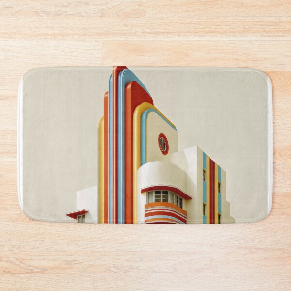Item preview, Wall Art - Postcard - Vibrant Art Deco Landmark – Geometric Elegance designed and sold by ForeverPrintsOK.