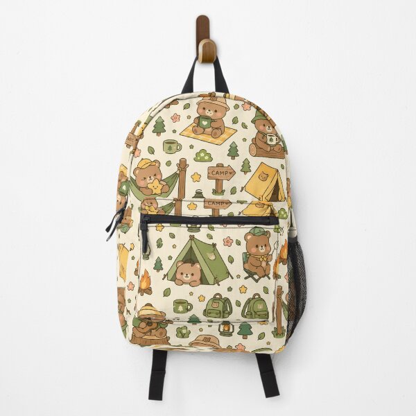 Item preview, Teddy Bear Camping Pattern designed and sold by Soft Berry Studio.