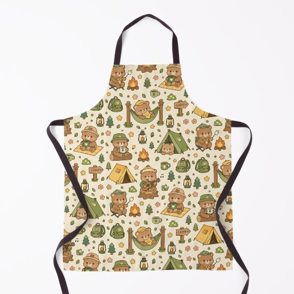 Item preview, Teddy Bear Camping Pattern designed and sold by Soft Berry Studio.
