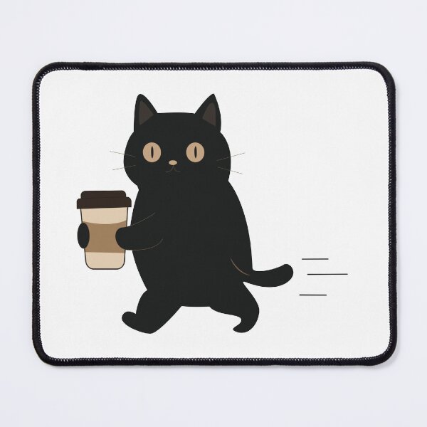 Item preview, Black Cat and Coffee Cute Minimalist Vector Collection Set designed and sold by TatinkaArtskill.