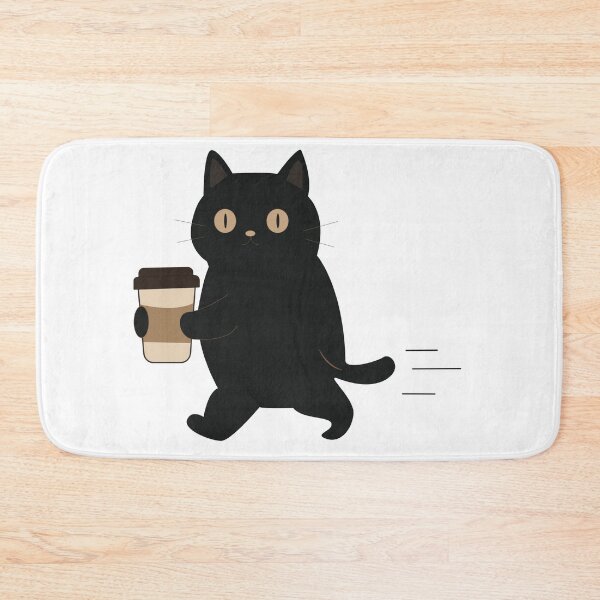 Item preview, Black Cat and Coffee Cute Minimalist Vector Collection Set designed and sold by TatinkaArtskill.