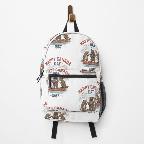 Item preview, Retro Happy Canada Day 1867 Wildlife Celebration designed and sold by InspiredCreatives.