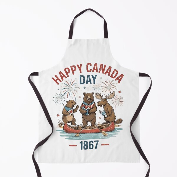 Item preview, Retro Happy Canada Day 1867 Wildlife Celebration designed and sold by InspiredCreatives.