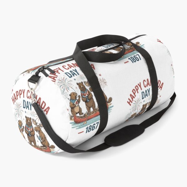 Item preview, Retro Happy Canada Day 1867 Wildlife Celebration designed and sold by InspiredCreatives.