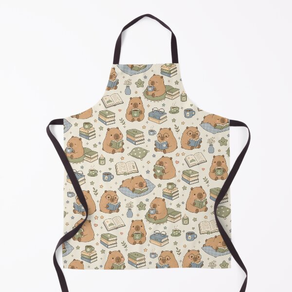 Item preview, Capybara Reading Pattern designed and sold by Soft Berry Studio.