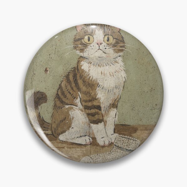 Item preview, Affronted Japanese Bobtail Guarding One Sock Folk Art designed and sold by PictorialWhimsy.
