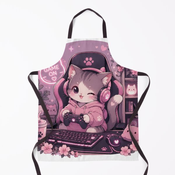 Item preview, Cozy gaming cat designed and sold by NFire97.
