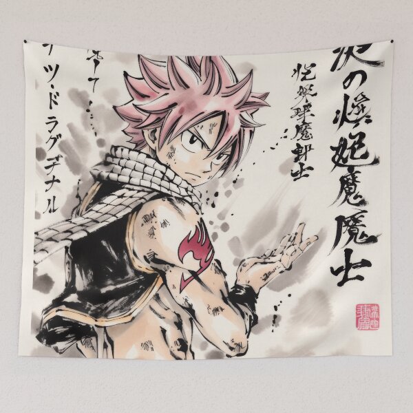 Item preview, Natsu Sumi-e  designed and sold by AnimeArsenalPrints.