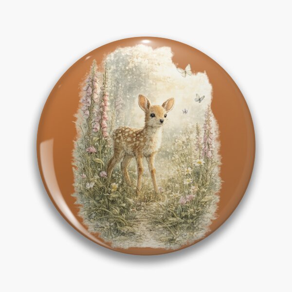 Item preview, Woodland Fawn Watercolor | Baby Deer in Wildflowers | Cottagecore Forest Animal | Nature Illustration | Deer Lover Gift designed and sold by MagicMakerPh⭐⭐⭐⭐⭐.