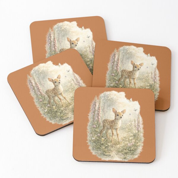 Item preview, Woodland Fawn Watercolor | Baby Deer in Wildflowers | Cottagecore Forest Animal | Nature Illustration | Deer Lover Gift designed and sold by MagicMakerPh.