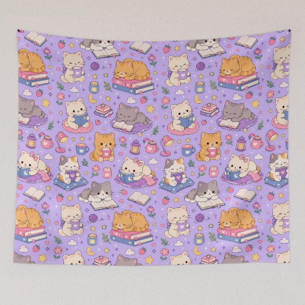 Item preview, Cozy Cat Reading Pattern designed and sold by Soft Berry Studio.