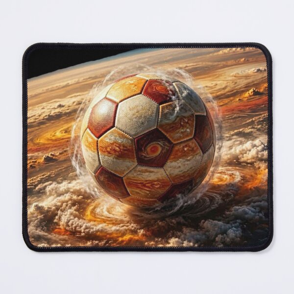 Item preview, Jupiter Storm Soccer Ball - Planet Space Football Art designed and sold by Interactive-Art.