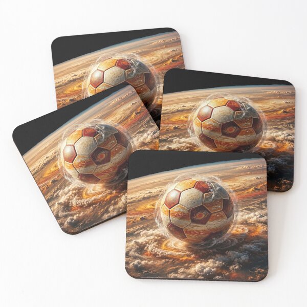 Item preview, Jupiter Storm Soccer Ball - Planet Space Football Art designed and sold by Interactive-Art.