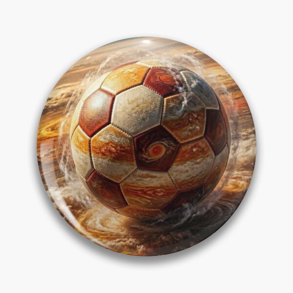Item preview, Jupiter Storm Soccer Ball - Planet Space Football Art designed and sold by Interactive-Art.