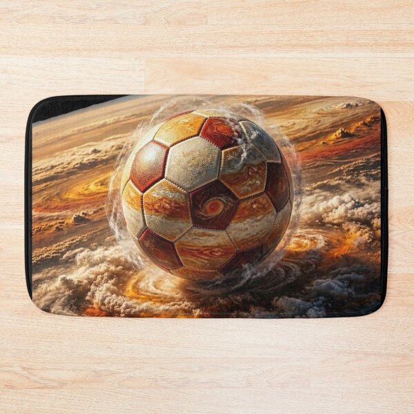 Item preview, Jupiter Storm Soccer Ball - Planet Space Football Art designed and sold by Interactive-Art.