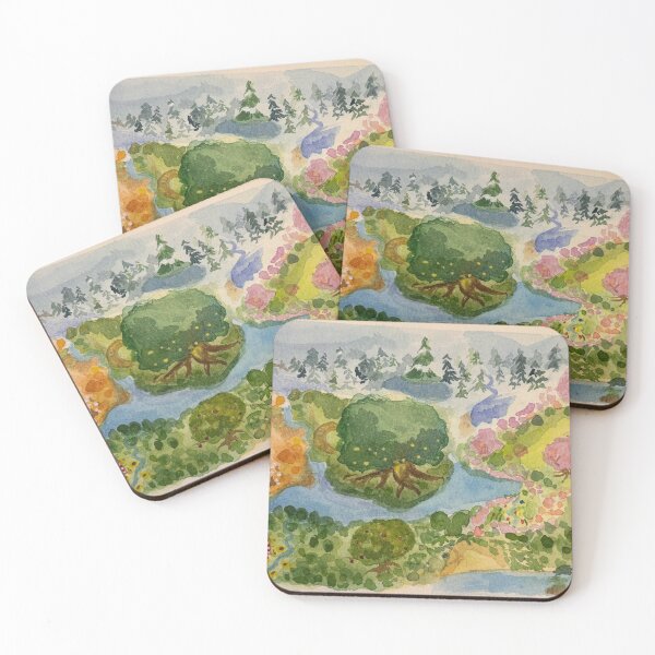 Item preview, pixie hollow inspired watercolor painting designed and sold by mal-the-toon.