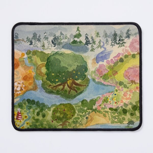 Item preview, pixie hollow inspired watercolor painting designed and sold by mal-the-toon.