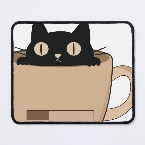 Item preview, Black Cat and Coffee Cute Minimalist Vector Collection Set designed and sold by TatinkaArtskill.